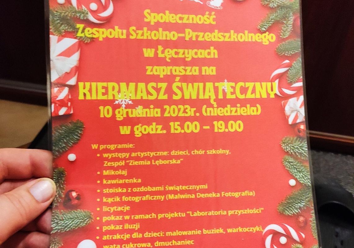 Zaproszenie na kiermasz świąteczny