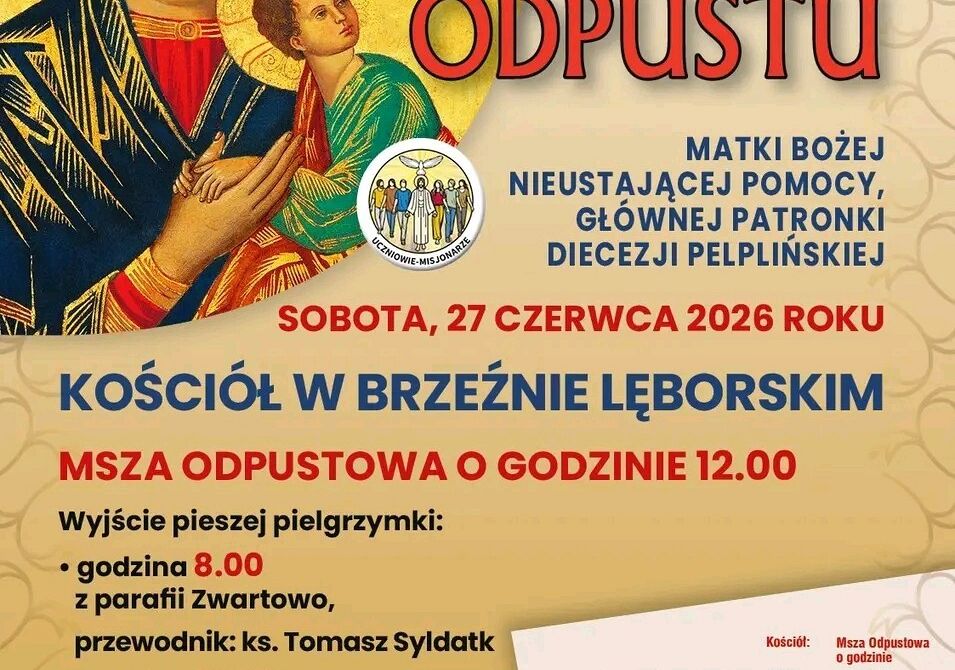 Odpust Parafialny - już w tą sobotę, 27 czerwca, godz 12.00