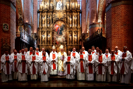 Obchody Srebrnego Jubileuszu Kapłaństwa w katedrze w Pelplinie