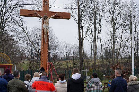 Święcenie nowego Krzyża i pokarmów