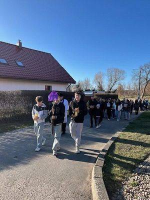 Droga Krzyżowa ulicami Brzeźna Lęborskiego.