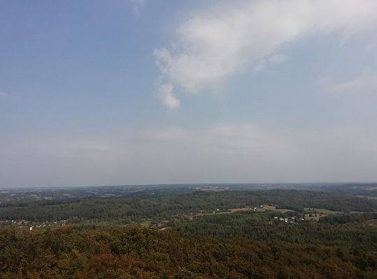 Widok z wieży na Kaszuby