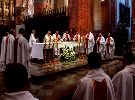 Obchody Srebrnego Jubileuszu Kapłaństwa w katedrze w Pelplinie