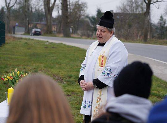 Święcenie nowego Krzyża i pokarmów
