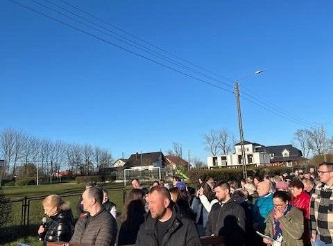 Droga Krzyżowa ulicami Brzeźna Lęborskiego.