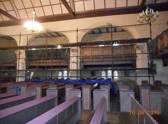 PRACE REMONTOWE W KOŚCIELE PARAFIALNYM I FILIALNYM