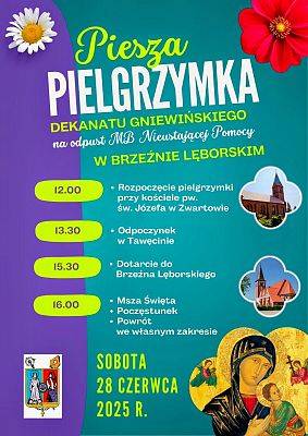 Zaproszenie na odpust parafialny - piesza pielgrzymka.