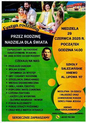 Zaproszenie: 29 czerwca - festyn rodzinny w Kniewie